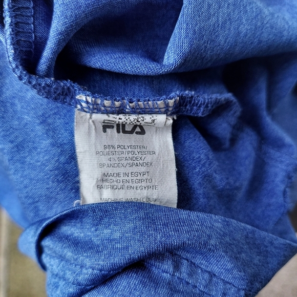 FILA men's Sport top Size XXL Blue. Spandex/Polyester - Picture 4 of 4